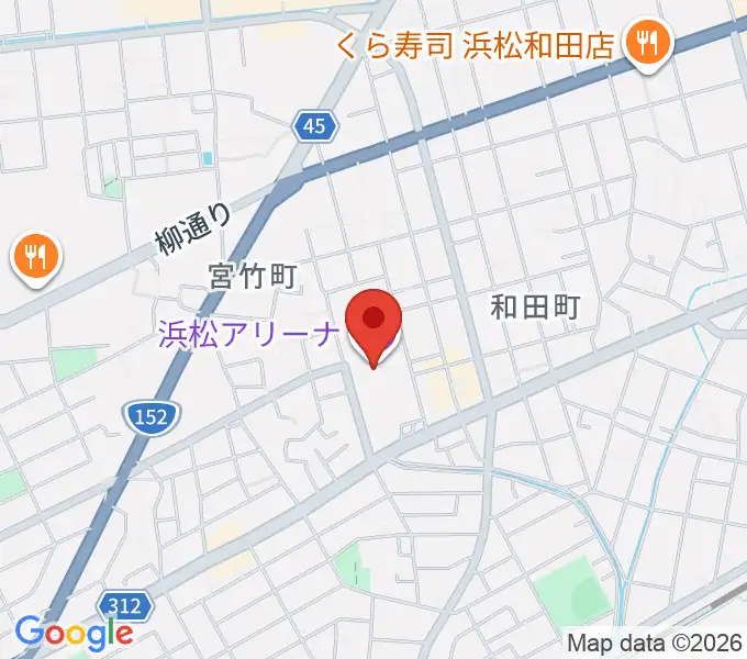 浜松アリーナの地図