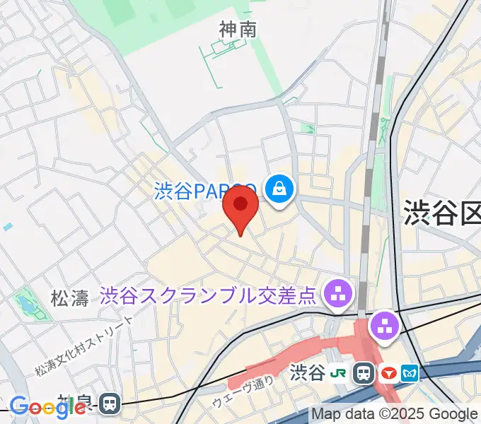 渋谷ヨシモト∞ドームの地図