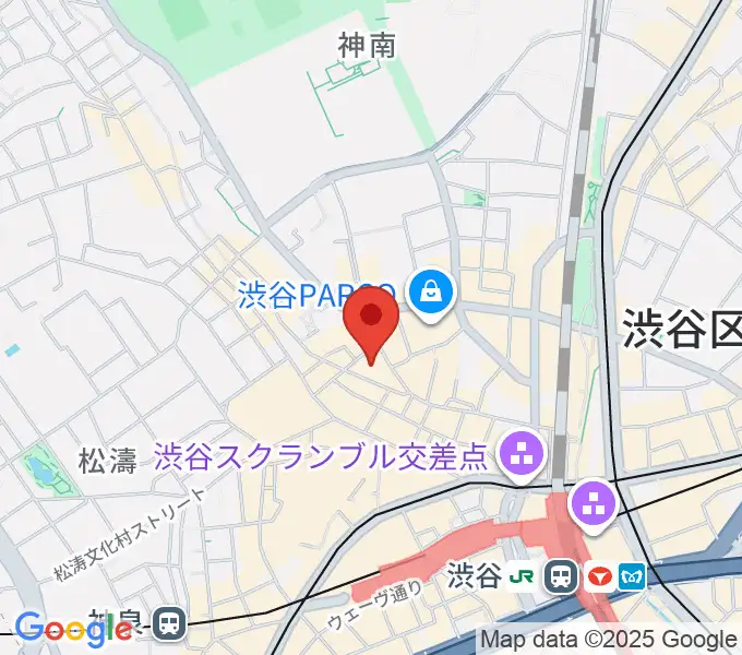 渋谷ヨシモト∞ドームの地図