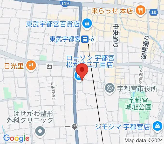 デラックスレコードの地図