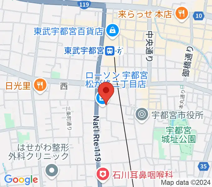 デラックスレコードの地図