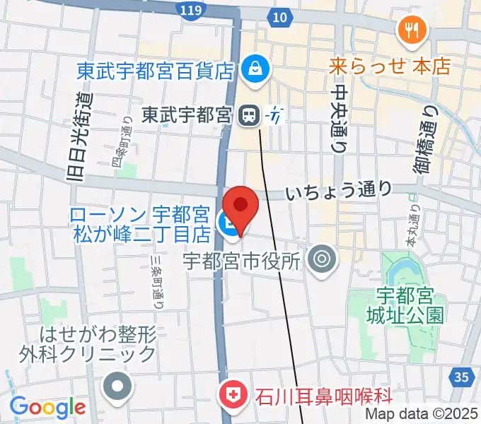 デラックスレコードの地図