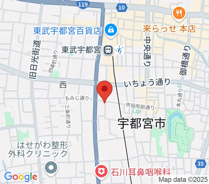 デラックスレコードの地図