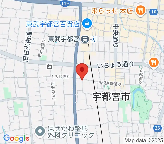 デラックスレコードの地図