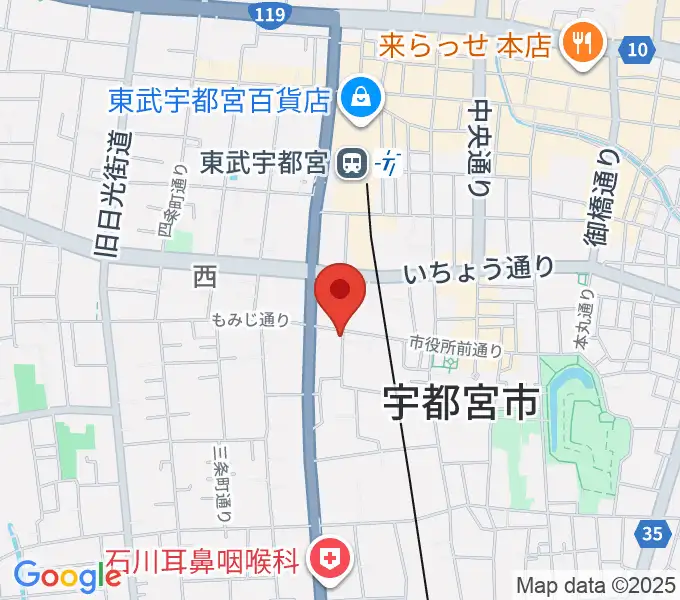 デラックスレコードの地図