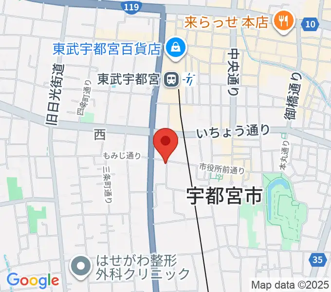 デラックスレコードの地図