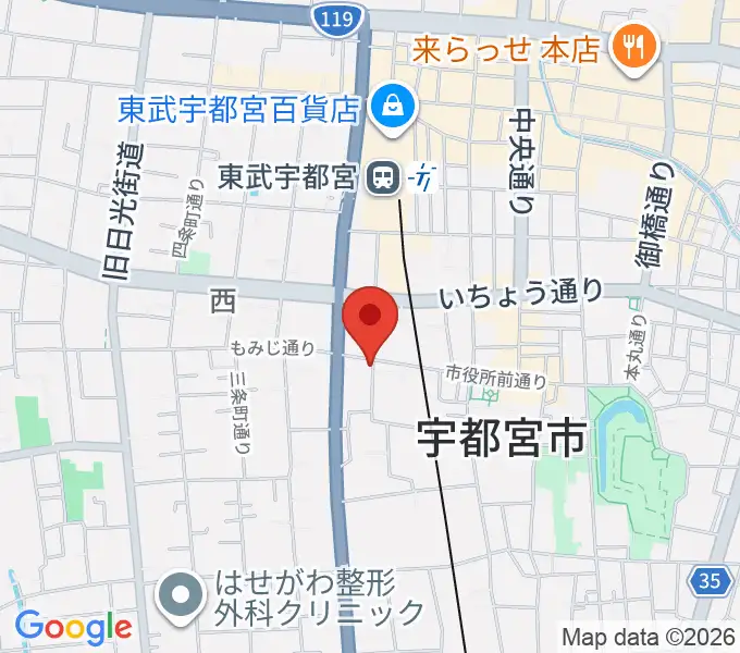 デラックスレコードの地図