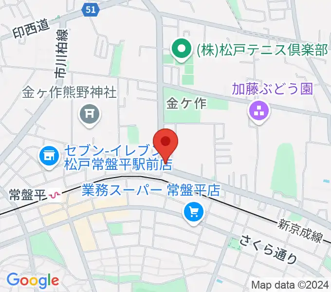 オハナホールの地図