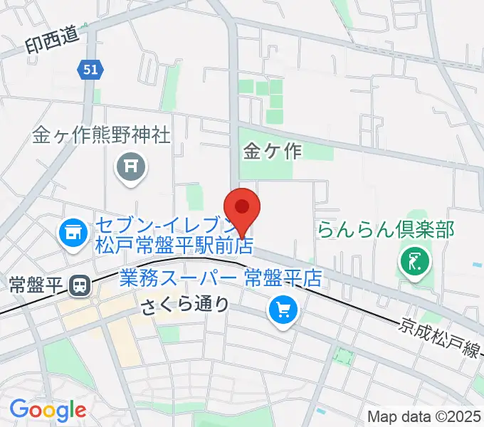 オハナホールの地図