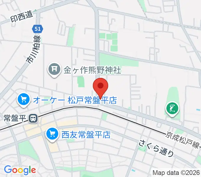 オハナホールの地図