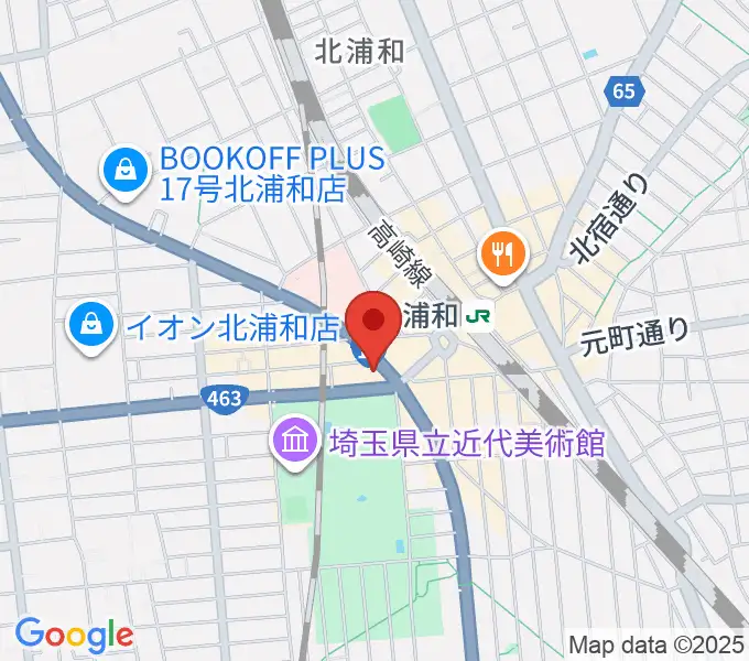 北浦和キャンディーの地図