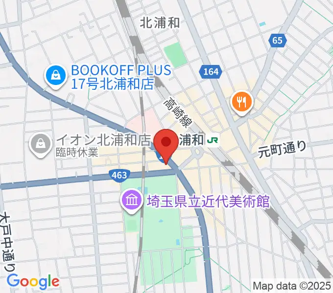 北浦和キャンディーの地図
