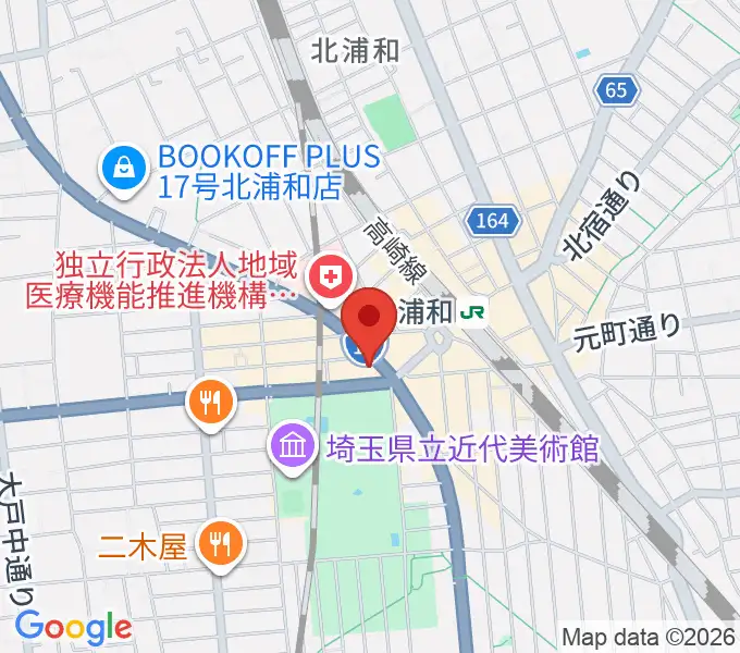 北浦和キャンディーの地図