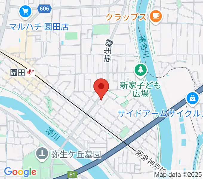 TUNE GUITAR MANIACの地図