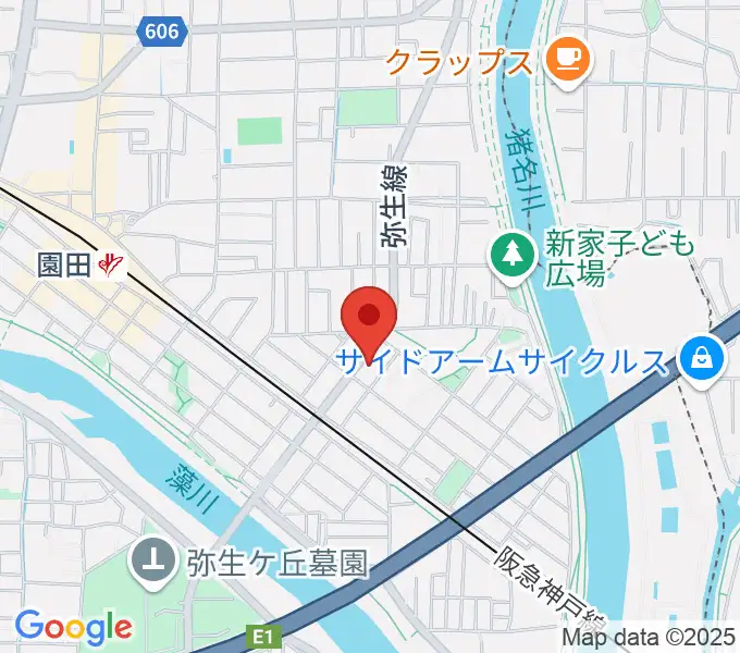 TUNE GUITAR MANIACの地図