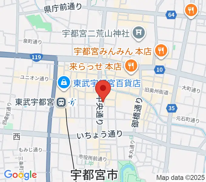 レディオベリーの地図