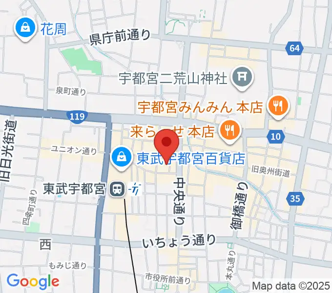 オリオンスクエアの地図