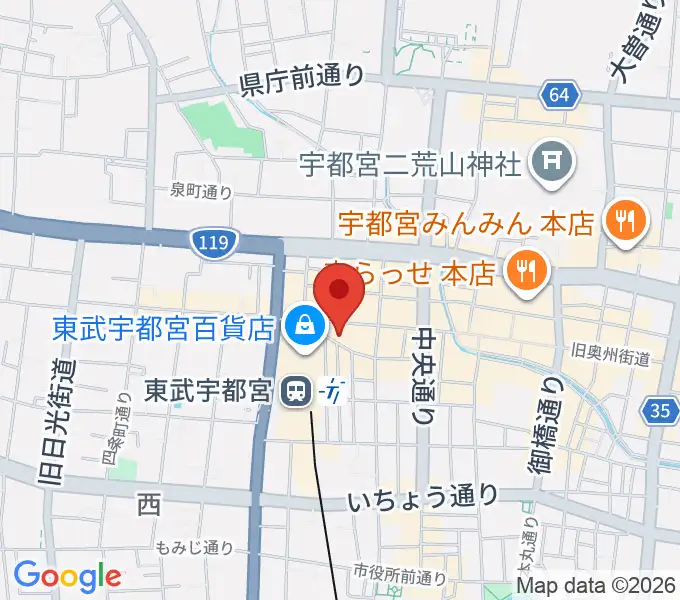 ホワイトルームコーヒーの地図