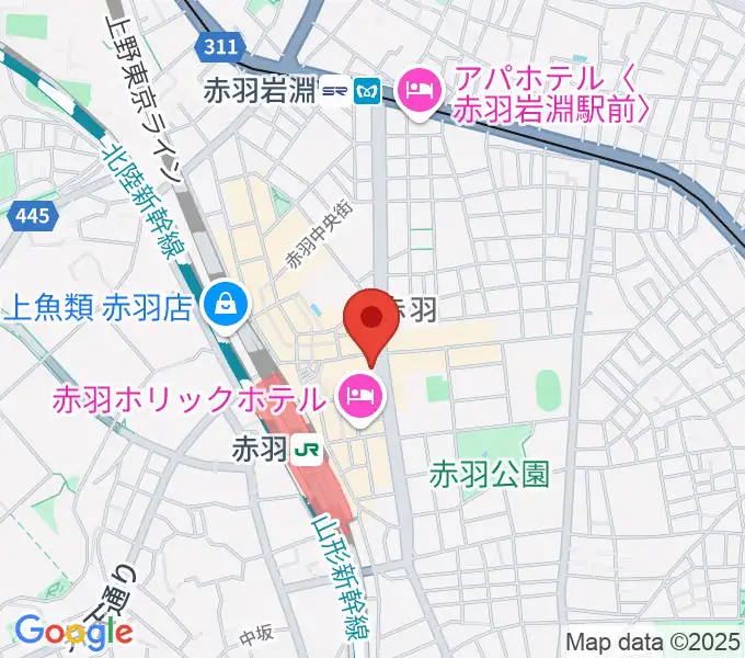 赤羽レニーアルファの地図