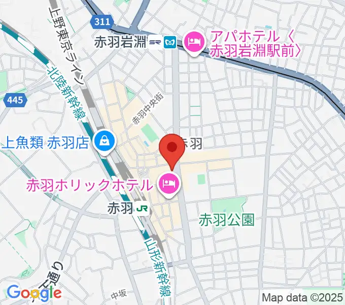 赤羽レニーアルファの地図
