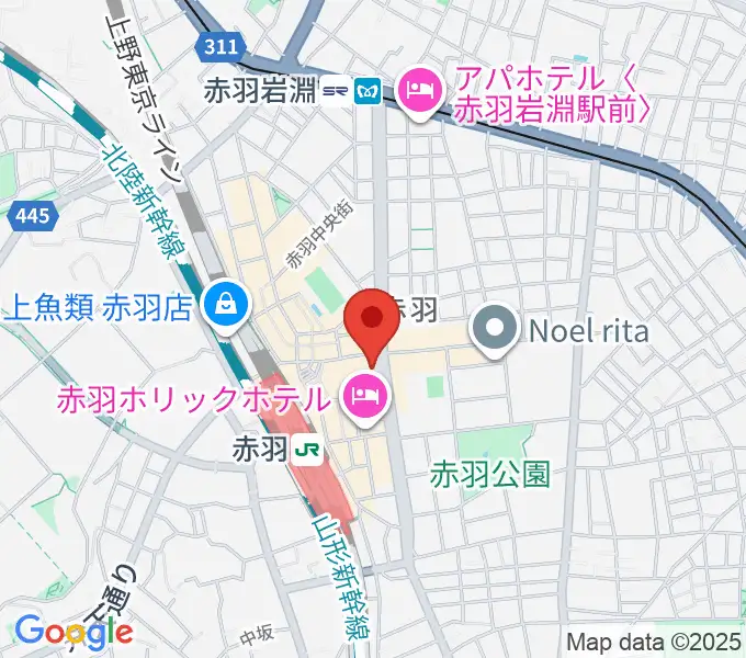 赤羽レニーアルファの地図