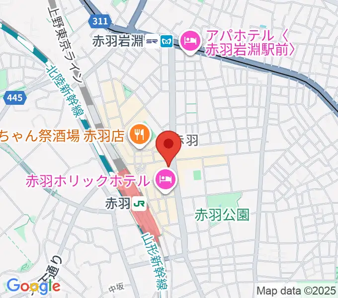 赤羽レニーアルファの地図