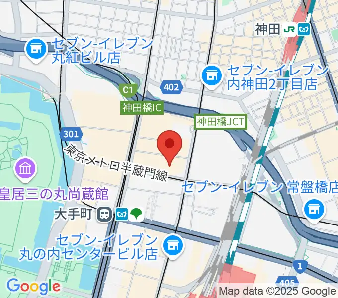 ヤマノミュージックサロン大手町の地図