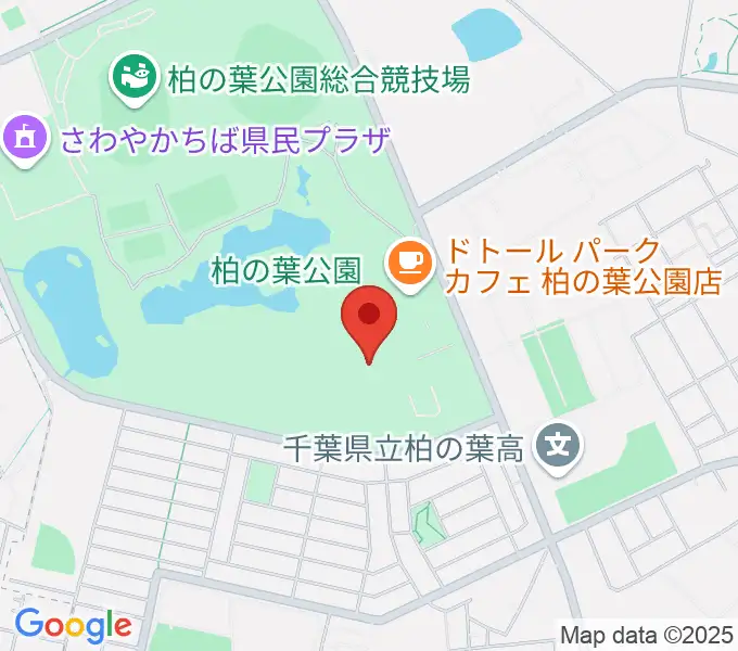 柏の葉公園コミュニティ体育館の地図
