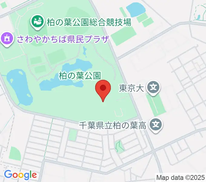 柏の葉公園コミュニティ体育館の地図