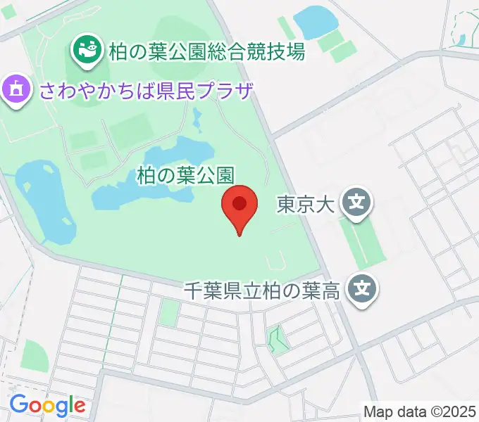 柏の葉公園コミュニティ体育館の地図