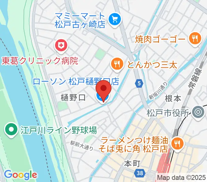 松戸StageVの地図