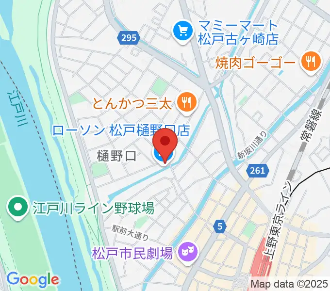 松戸StageVの地図
