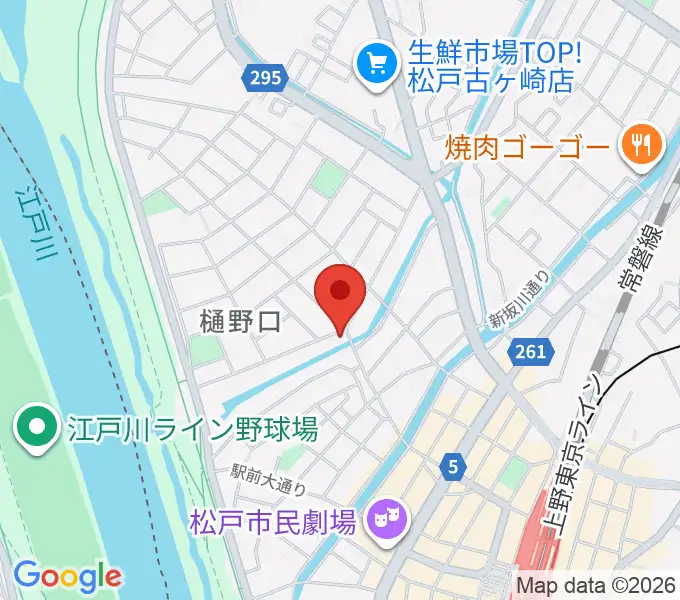 松戸StageVの地図