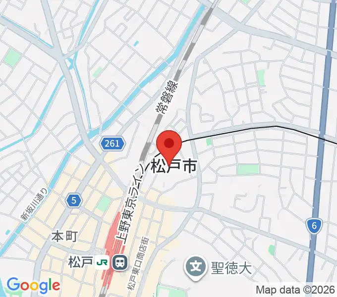 松戸運動公園体育館の地図