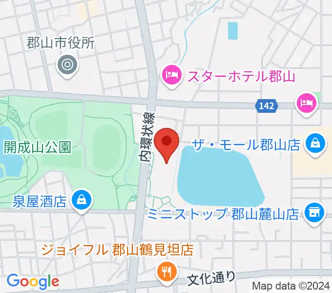 宝来屋 郡山総合体育館の地図