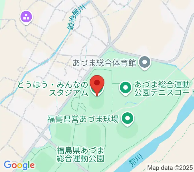 とうほう・みんなのスタジアムの地図
