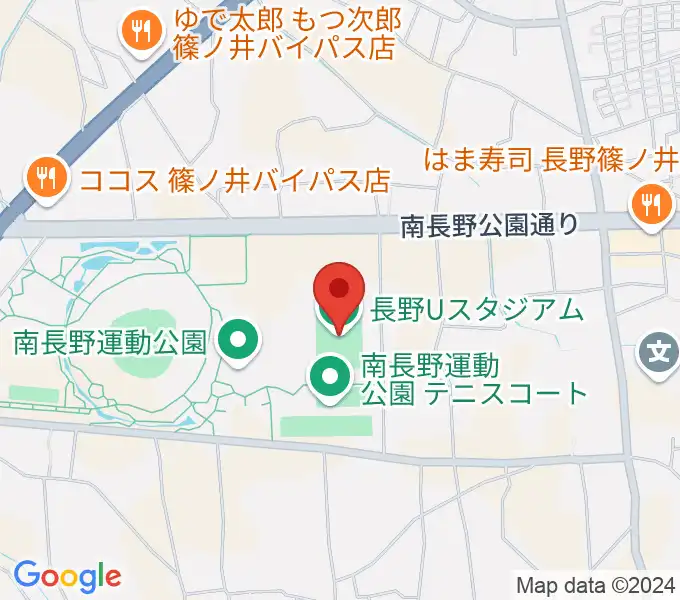 長野Uスタジアムの地図