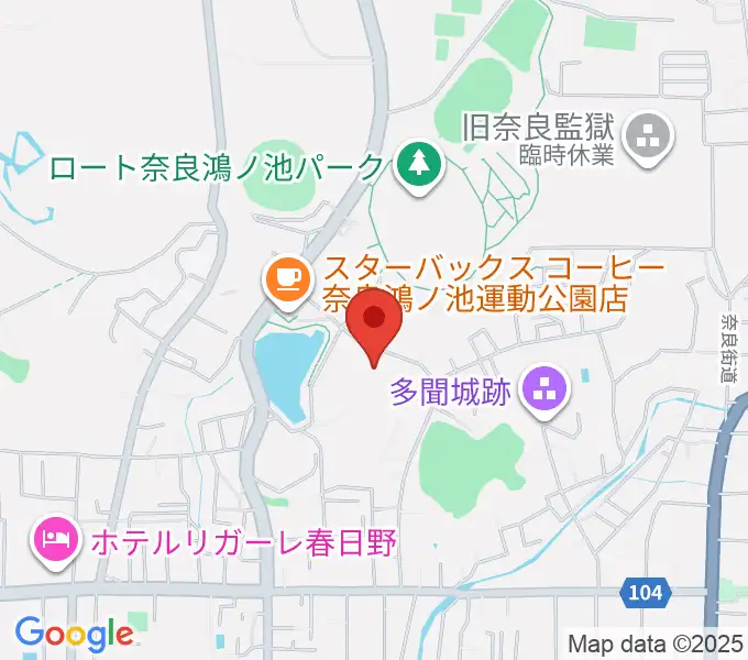 ロートアリーナ奈良の地図