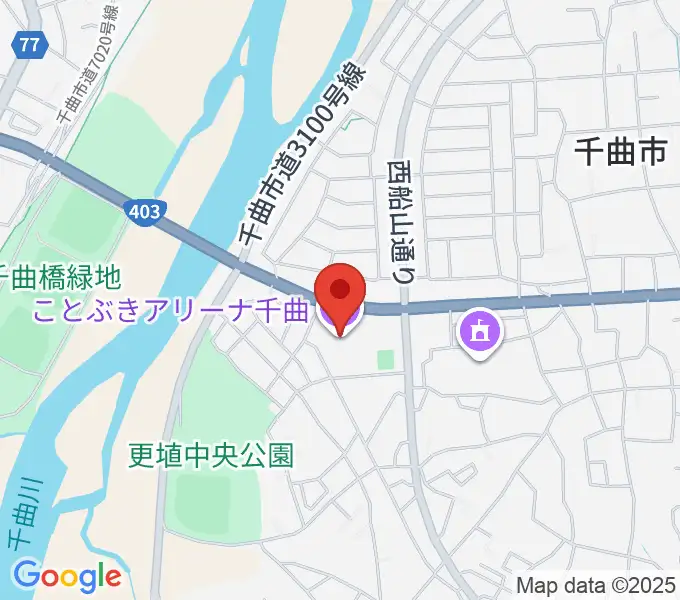 ことぶきアリーナ千曲の地図