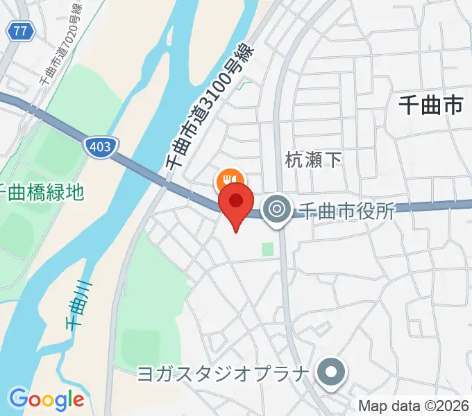 ことぶきアリーナ千曲の地図