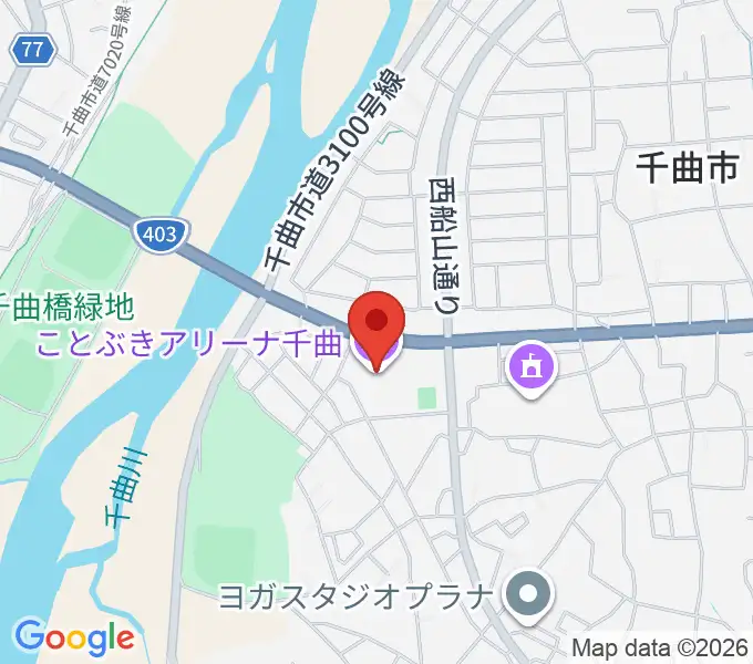 ことぶきアリーナ千曲の地図