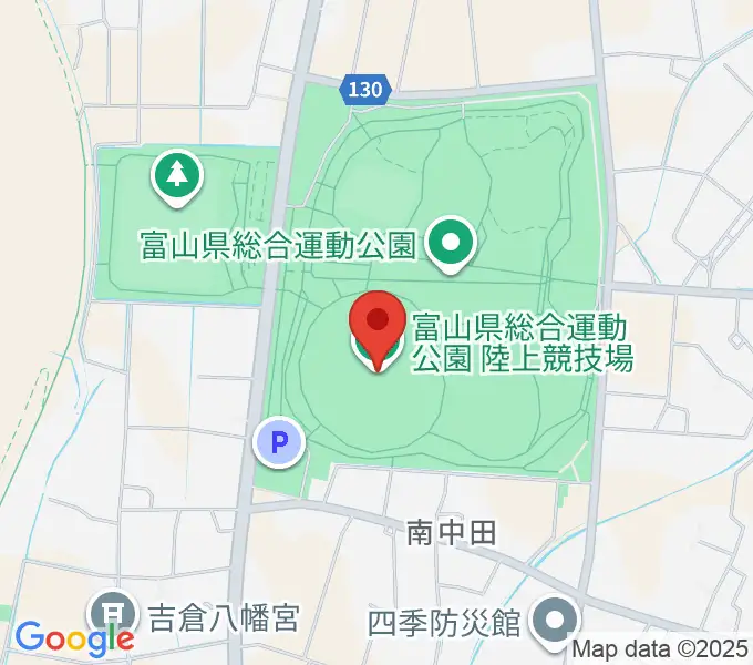 富山県総合運動公園陸上競技場の地図