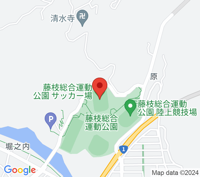 藤枝総合運動公園サッカー場の場所
