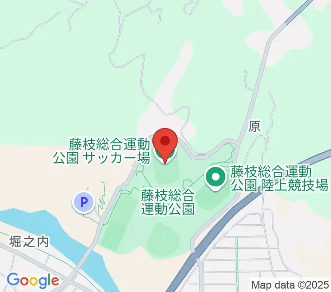 藤枝総合運動公園サッカー場の地図