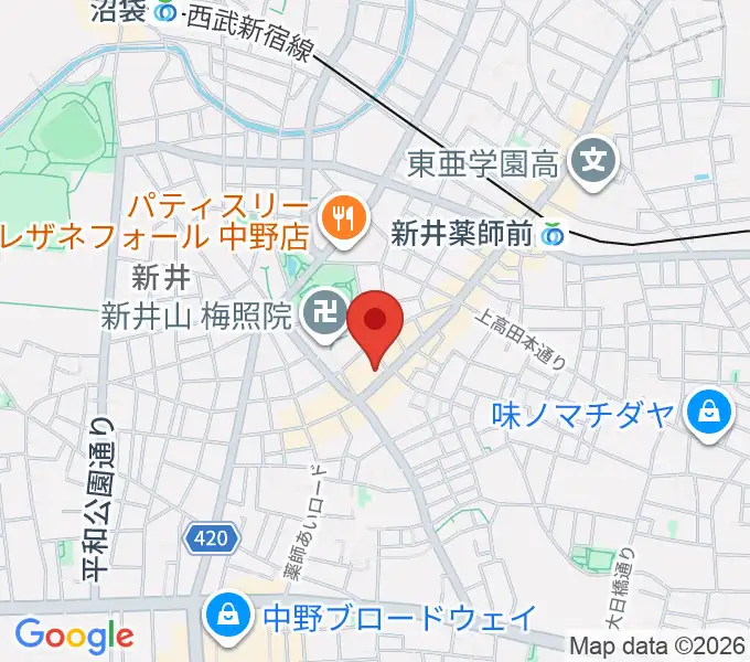 STUDIO LIFEの地図