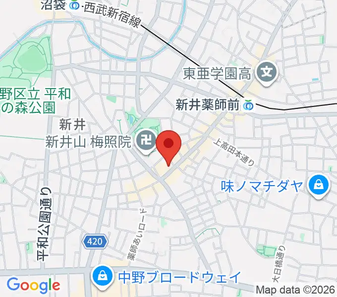 STUDIO LIFEの地図