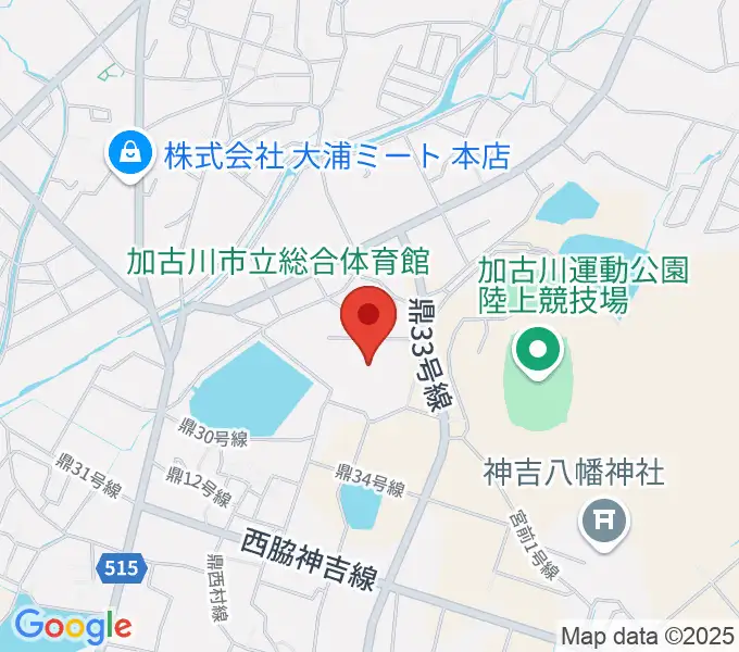 加古川市立総合体育館の地図