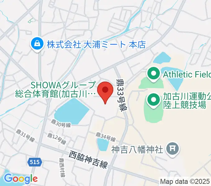 SHOWAグループ総合体育館の地図