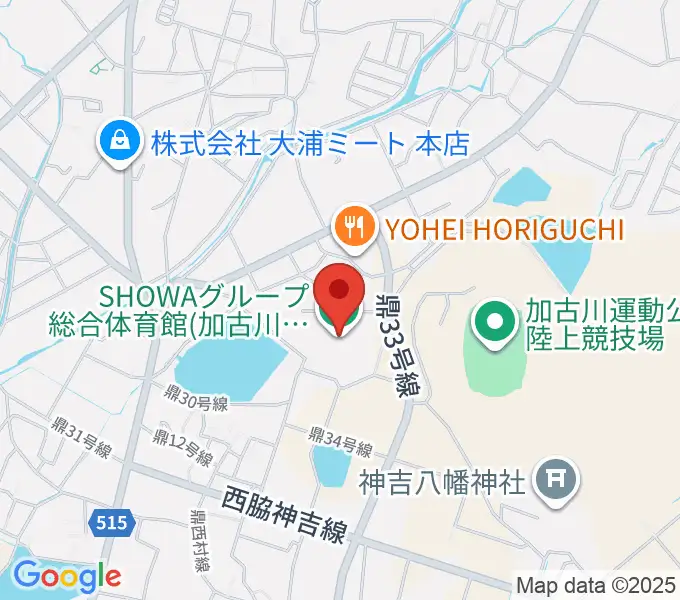 SHOWAグループ総合体育館の地図