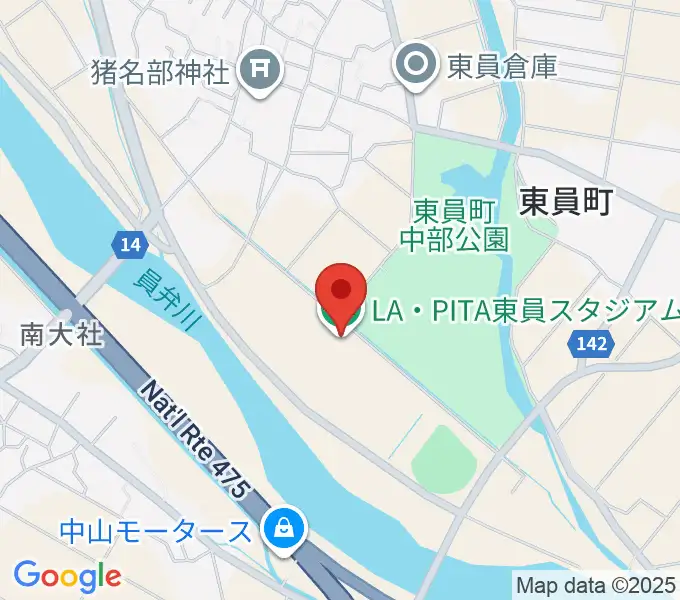 LA・PITA東員スタジアムの地図